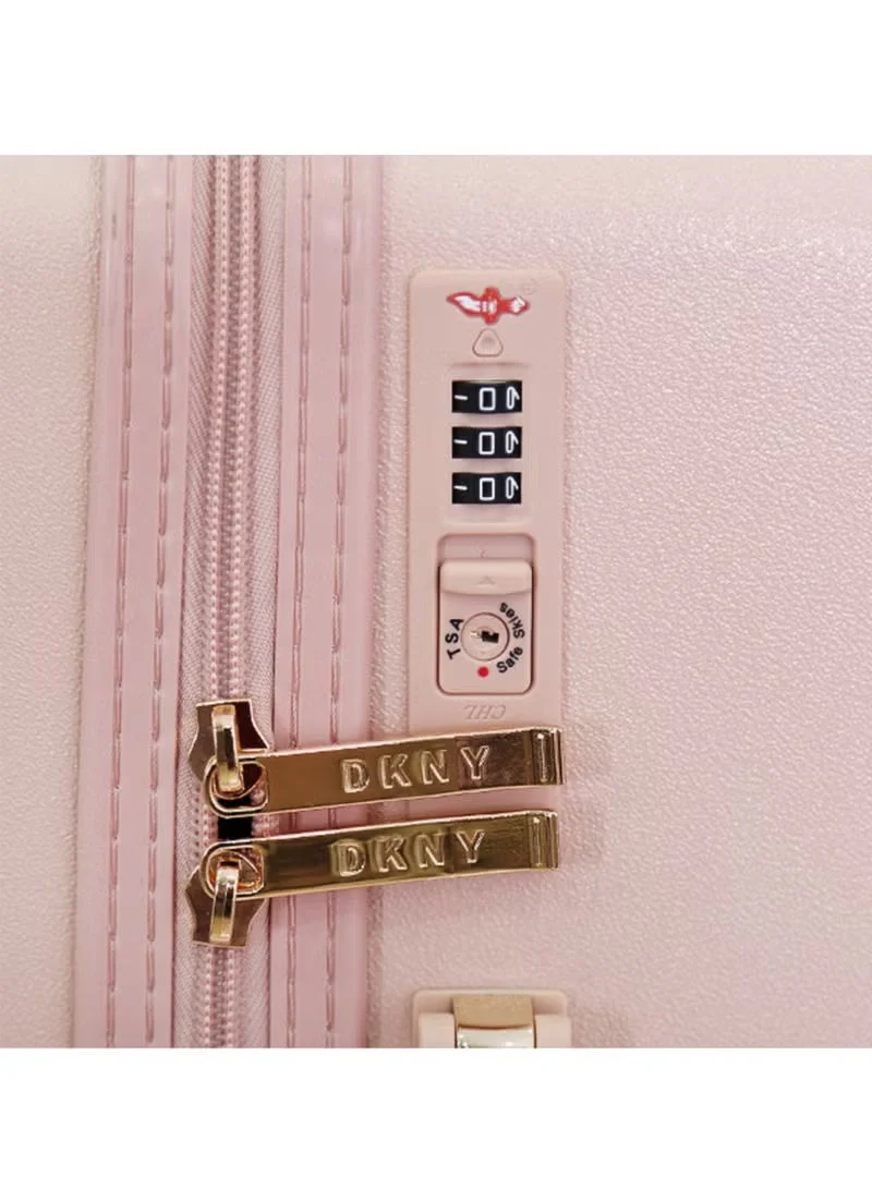 DKNY  DKNY Allure 3-Piece Hardsided Luggage Set on Wheels for Unisex | Ultra Lightweight ABS with Spinner Wheels 4 Color Pink for Women | Best Price UAE